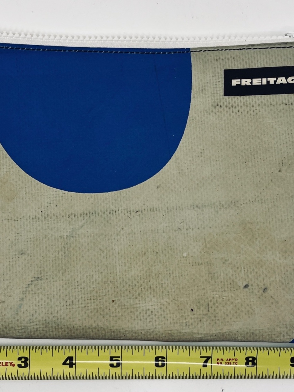 FREITAG F07 Chuck Zipper Pouch — Upcycled Truck Tarp — Swiss Brand, Hard to Find - Picture 9 of 10